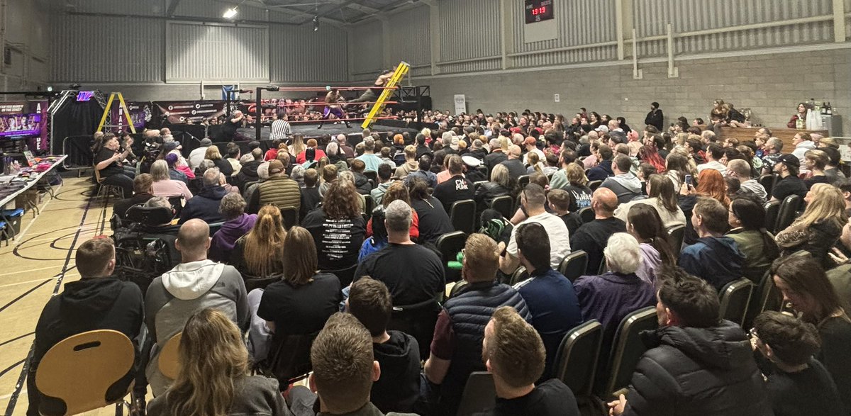 wrestlezone's tweet photo. We are LIVE right now at the Rich Energy Arena in Aberdeen for the biggest night of the year. 
It’s Aberdeen Anarchy 2026! 

The ladder match for the WrestleZone Tri-Counties title gets us underway! https://t.co/SwLzr2BvA3