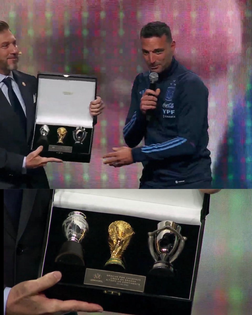 ARG_HQ's tweet photo. ✅ Campeón de América vs Brasil 
✅ Campeón de la Finalissima vs Italia 
✅ Campeón del Mundo vs Francia 
✅ Campeón de América vs Colombia
✅The Best al mejor entrenador 

Feliz cumpleaños, Scaloni 💙🇦🇷 https://t.co/goPBeyZeYo