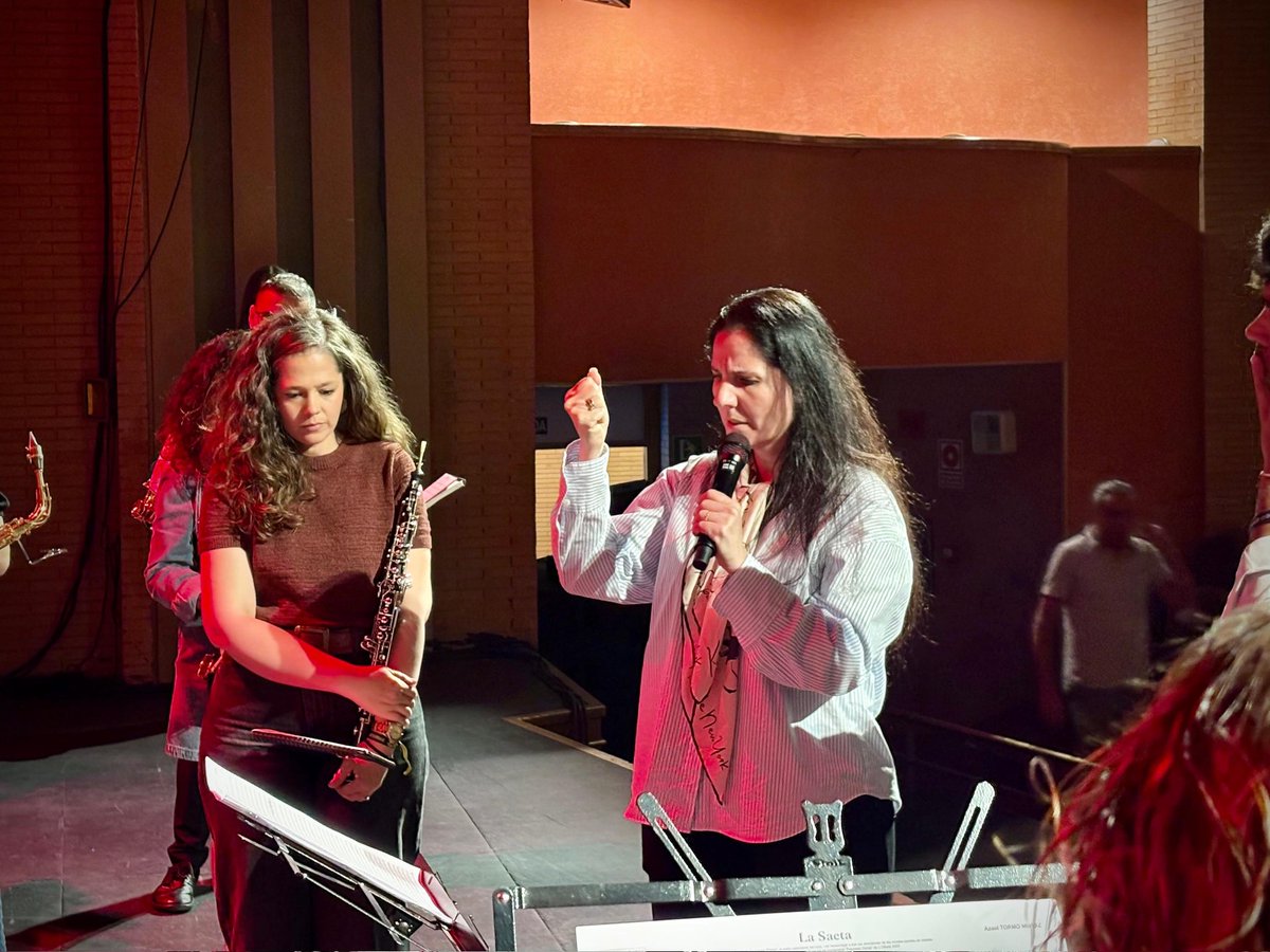 BandaSorbas's tweet photo. Concluye la prueba de sonido. Todo preparado en el Auditorio Maestro Padilla para el Concierto de Diana Navarro.

#SoñandoMúsica https://t.co/BwdN7aK4Cy
