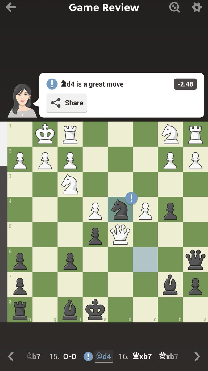 TheITPyro's tweet photo. @GothamChess when I spent over a minute watching white try to find a move and realized I won the queen with this move cleanly. https://t.co/9vfQ3bxSLq