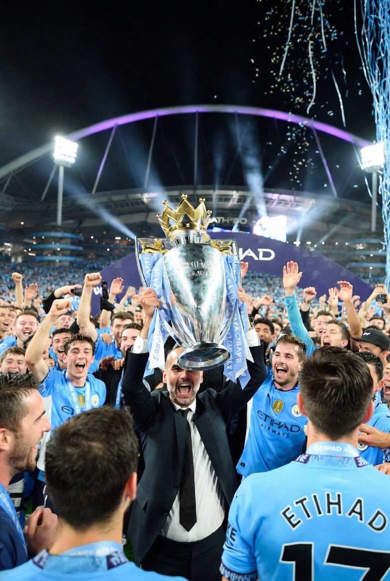 swan304's tweet photo. @FabrizioRomano @Davidspredict Absolute madness. 20 trophies in 10 years. Pep turned City into a dynasty. 😀😀😀 https://t.co/pQOdAqrLBc