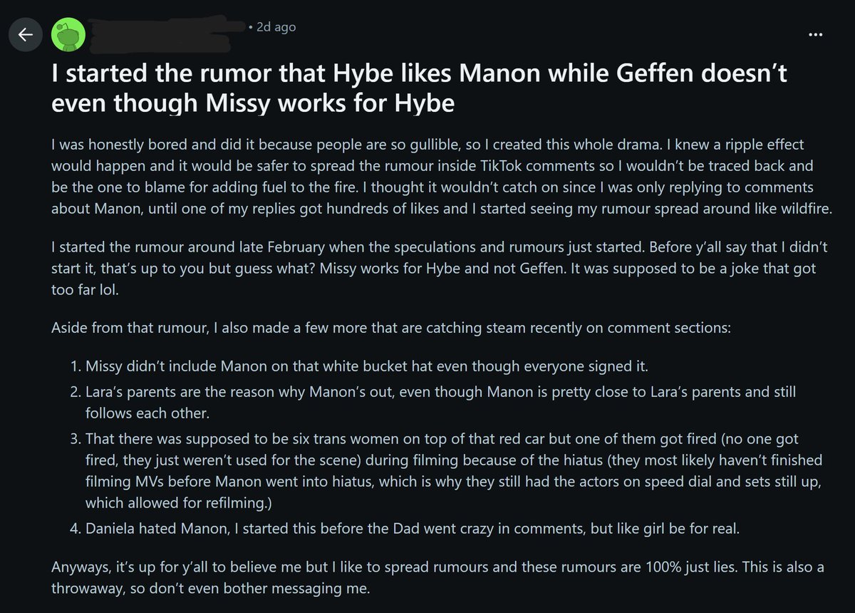 rkivemanz's tweet photo. oh but i thought every story that came from reddit was true and that there were 728 insiders leaking info to random subreddits :/ https://t.co/GBibceC8Lw
