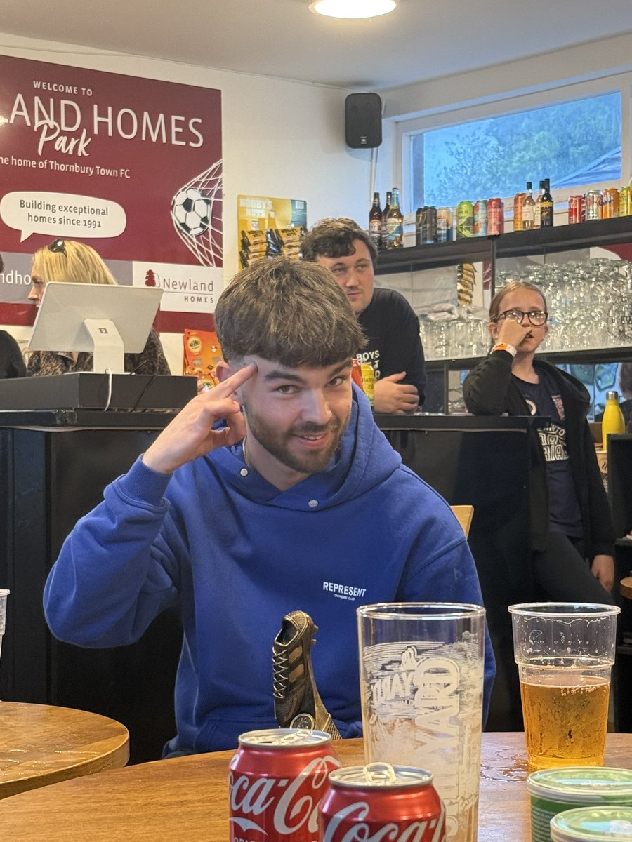 TTFCfurds's tweet photo. The Furds had a bit of history happen this evening at our end of season awards - Chapman having won Golden Boot for 5 seasons in a row has been knocked off his horse by Tomas “The Goat” Gaynor.

He will be stripped of the Number 9 shirt going forward. https://t.co/HrxcEsw2hl