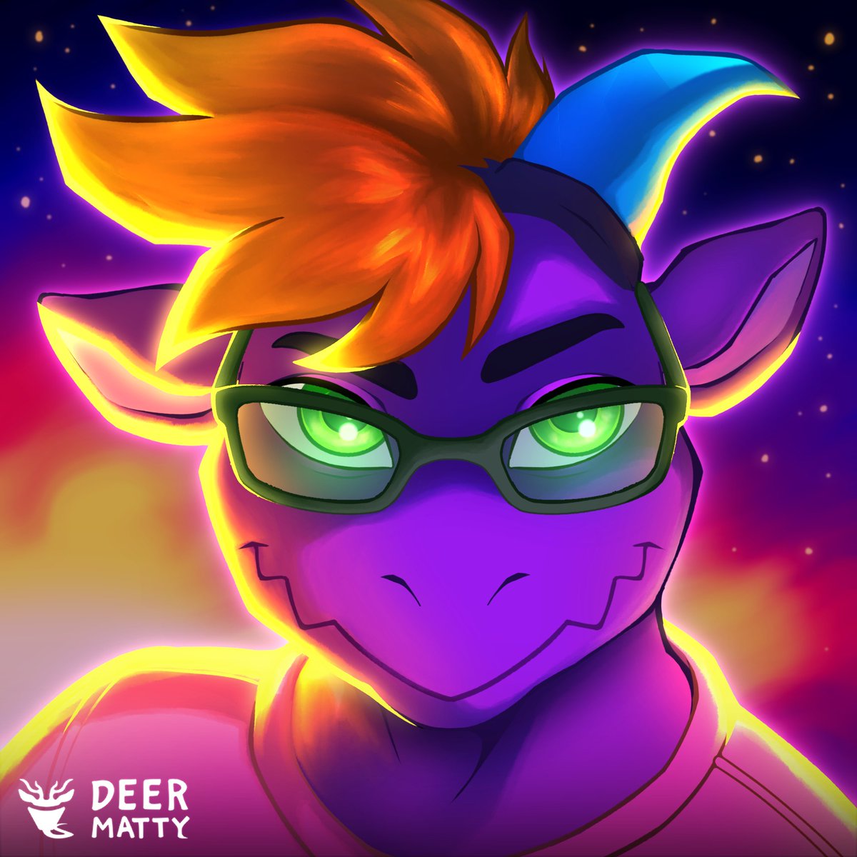 DeerMattyVT's tweet photo. PFP terminado para @zuzu_anzu + Sketch https://t.co/lKamlGJW0L