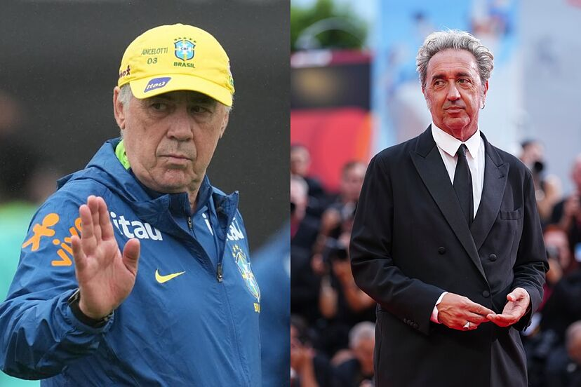 terciobrilhante's tweet photo. O cineasta italiano Paolo Sorrentino está dirigindo um documentário sobre Carlo Ancelotti.

O filme deve focar na vida pessoal do treinador no Rio de Janeiro e no seu cotidiano enquanto comandante da Canarinho. A produção também acompanhará Carletto e a seleção na Copa do Mundo.

Os direitos de distribuição do longa estão sendo vendidos no Festival de Cannes.

Fã de futebol, Sorrentino venceu o Oscar de Filme Internacional em 2013 por "A Grande Beleza".