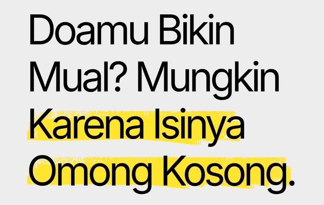 ThingThunk's tweet photo. Kata-katanya rapi.
Bahasa Arabnya fasih.
Lafalnya tajwid.
Isinya penuh permohonan yang indah.

Tapi setelah selesai, kamu tidak merasa lega.
Kamu malah bertanya-tanya: "Tadi aku serius nggak, sih?" https://t.co/agRtGMjfCo