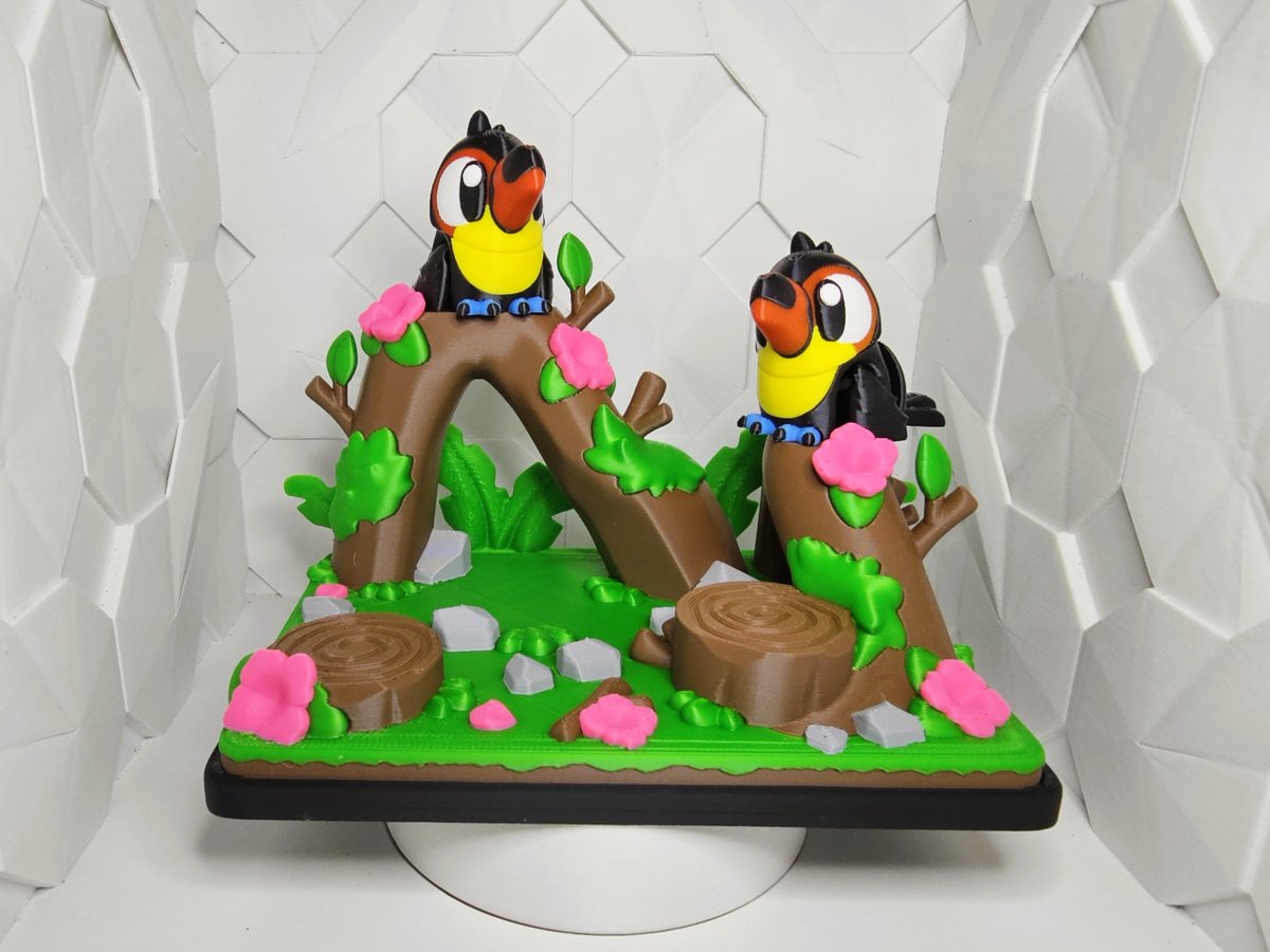 LayeredLuxuries's tweet photo. 🦜🌿 New Toucan Rainforest Playset now in the shop!
Choose the full set, standalone toucan, or rainforest base 🌴✨
Each toucan is printed in gradient filament, so every one is uniquely colored! 💚 https://t.co/iFMwIwLOhM

#3DPrinting #Toucan #EtsyShop #CuteDecor #FlexiToy https://t.co/inp4hJP93j