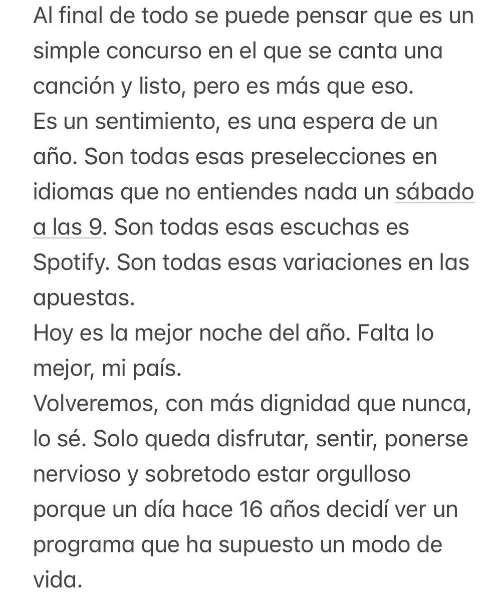 mariio04_'s tweet photo. Volveremos, con más dignidad que nunca ❤️ #Eurovisión https://t.co/v6GzdRID9v