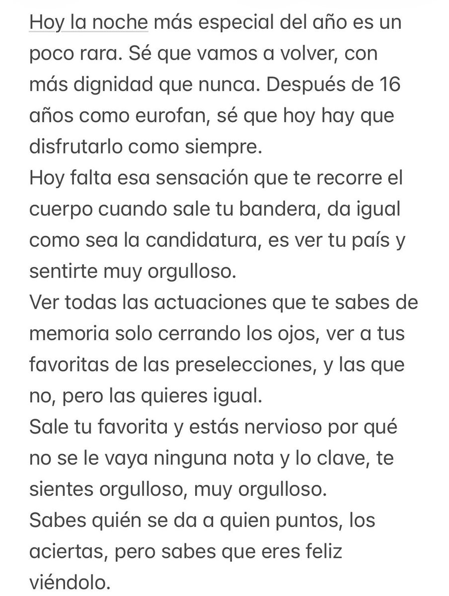 mariio04_'s tweet photo. Volveremos, con más dignidad que nunca ❤️ #Eurovisión https://t.co/v6GzdRID9v