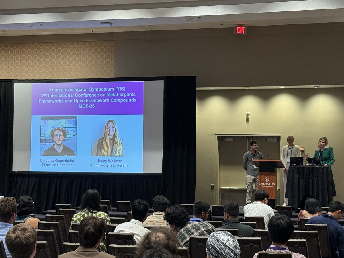 amorri28's tweet photo. #MOF2026 kicks off with the young Investigator Symposium! Excellent talks from the next generation of MOF leaders from all around the world! Thanks to our chairs Haley and Jules! @MOF2026 @ShustovaLab @amorri28 https://t.co/zNXRXSCGFK