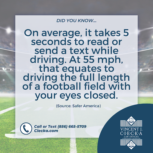 cieckalaw's tweet photo. 📣 Texting while driving causes accidents! Injured? Call The Law Offices of Vincent J. Ciecka 24/7 for a FREE consultation! 📲 856-665-5709 #lawyer #law #attorney #personalinjury #textingdriver #caraccident #freeconsultations #vincentjciecka #ciecka https://t.co/HBPszbxr1Q
