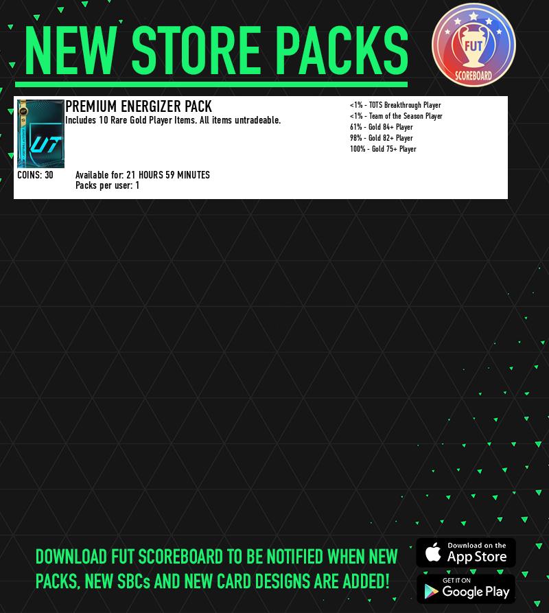 Fut_scoreboard's tweet photo. 💰 NEW STORE PACKS ADDED 💰 https://t.co/7omnHc3i6H