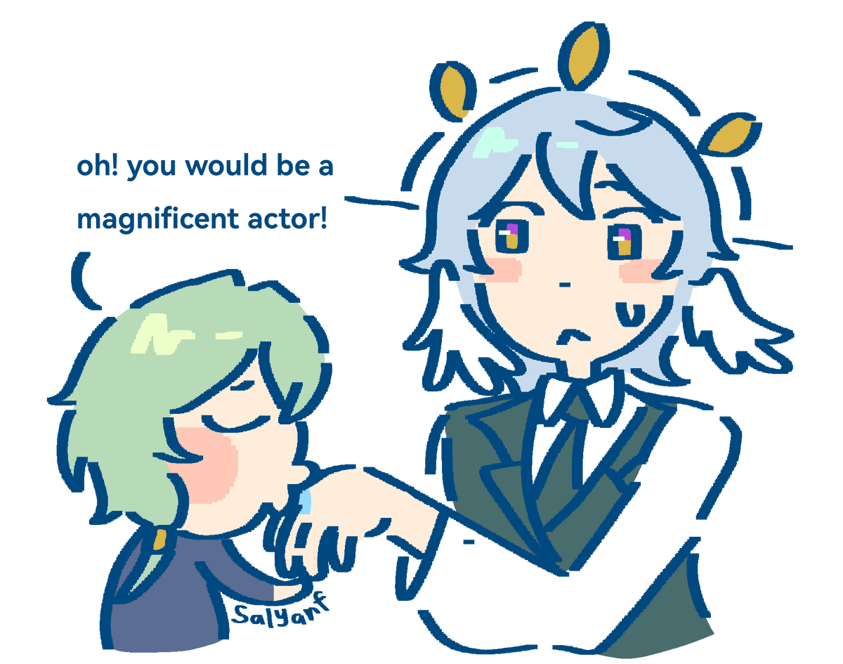SalYanf's tweet photo. Day 4: actor/director
iiiii didnt know what to draw for this day so this is it
#sunaxaweek2026 #sunaxa https://t.co/BhHCdiVl5n