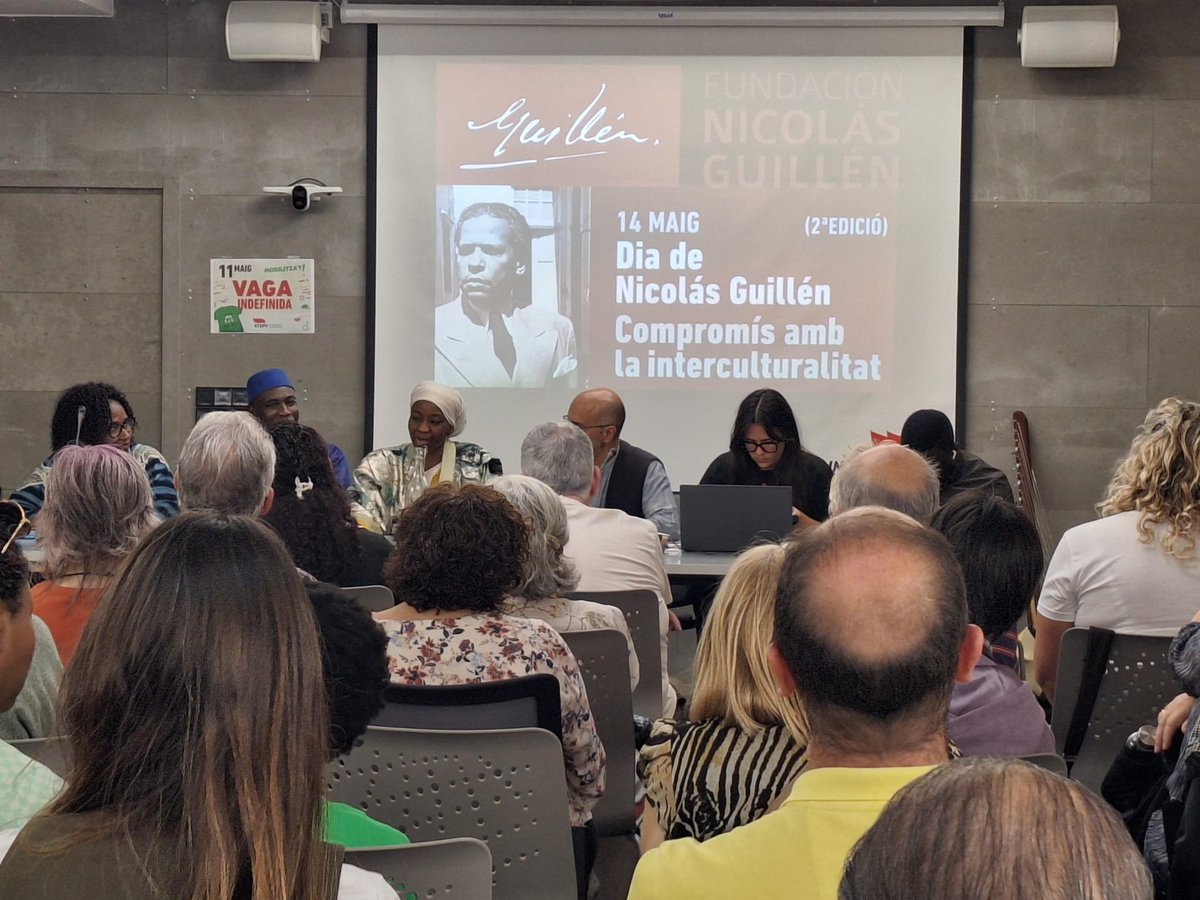 IntersindicalV's tweet photo. Segona edició del Dia de Nicolás Guillén

 espai de memòria, cultura i combat contra el feixisme, el racisme i totes les formes d’explotació. Perquè la poesia també és trinxera, consciència i poble.

Reivindiquem la paraula compromesa de Guillén. https://t.co/x872rAAfiJ