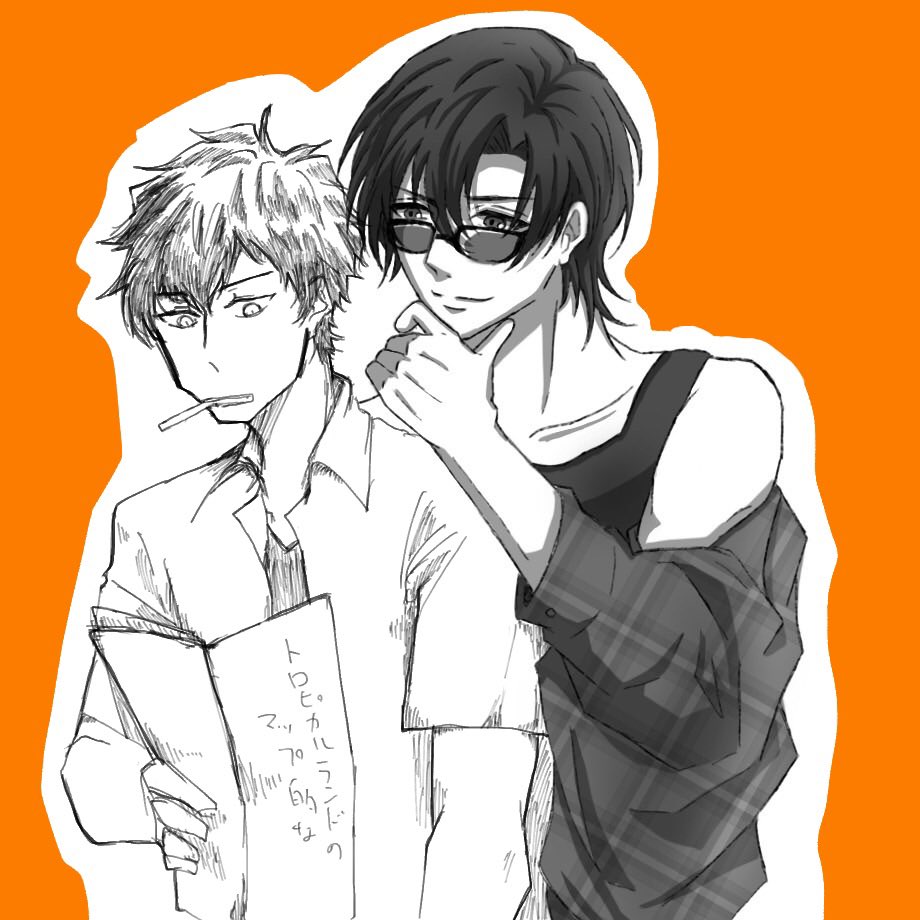 craz_inch2o's tweet photo. とっもだちと過去に合作した松萩が出てきた(再掲許可済) https://t.co/opxv9bmytn