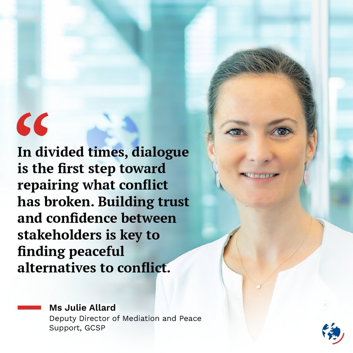 The GCSP tweet media