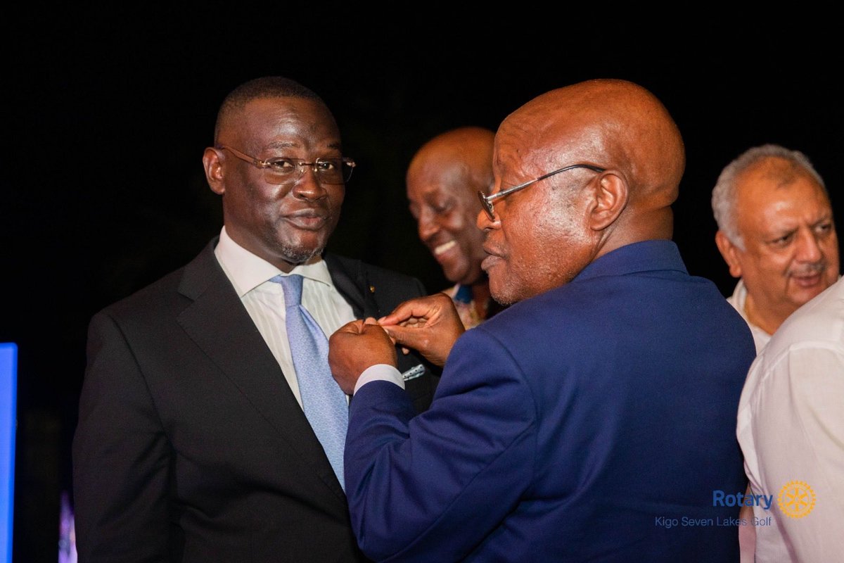 MiltonAdvocate's tweet photo. Deeply honored to be named Most Dependable Rotarian and pinned as a PHF at yesterday’s Grand Finale Fellowship of @Rotary Club @Kigo7LakesGolf at Serena Kigo. Thank you, President @KKariisa for your inspiring leadership and this meaningful recognition. Grateful to serve! 🙏 https://t.co/9sYnlLSQd6