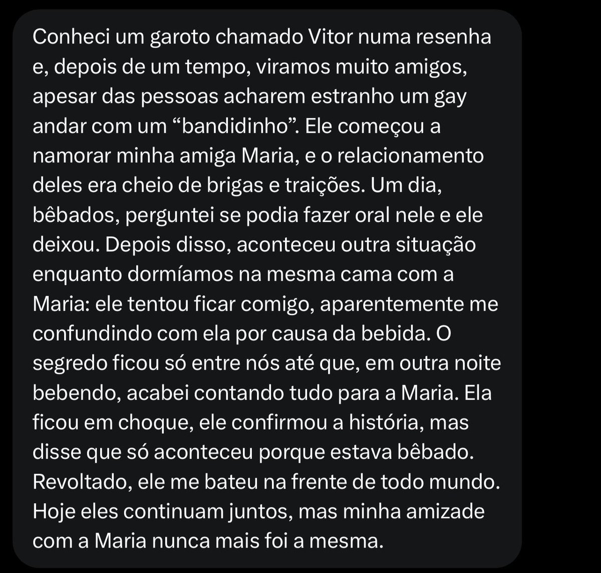 Confissoes pra ler cagando 𝕏 tweet media