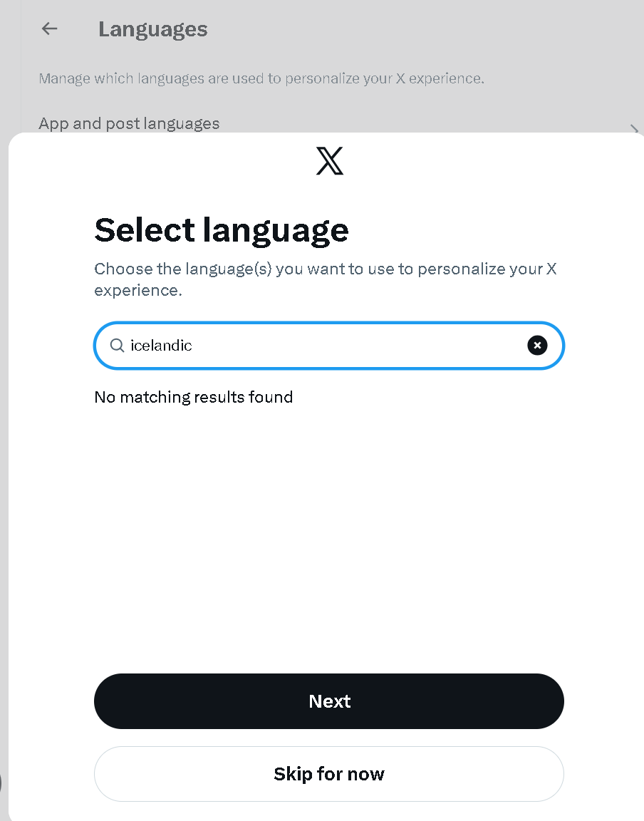 basicformorg's tweet photo. @nikitabier Can you add Icelandic as a language please,

currently it auto translates all Icelandic posts - even for Icelandic people. (when abroad likely)

https://t.co/gDeSmK1Iw1 https://t.co/O5KwodbD9M