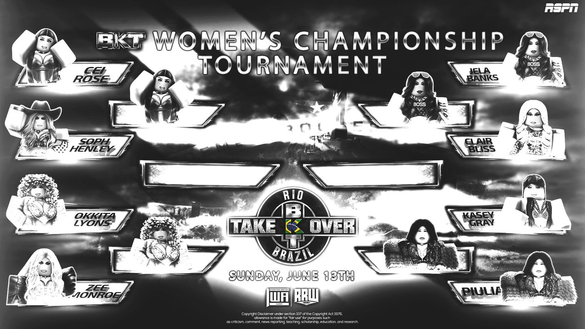 RRWBKT's tweet photo. WOMEN'S CHAMPIONSHIP TOURNAMENT UPDATE! 🏆

On the last episode of BKT, the Women's Championship tournament kicked off and FOUR LADIES have advanced to the SEMI-FINALS!

Who will advance to the final & punch their ticket to #BKTTakeOverRio? 🌴

Find out THIS FRIDAY @ 5:30PM EST! 📺

#RRWBKT2026