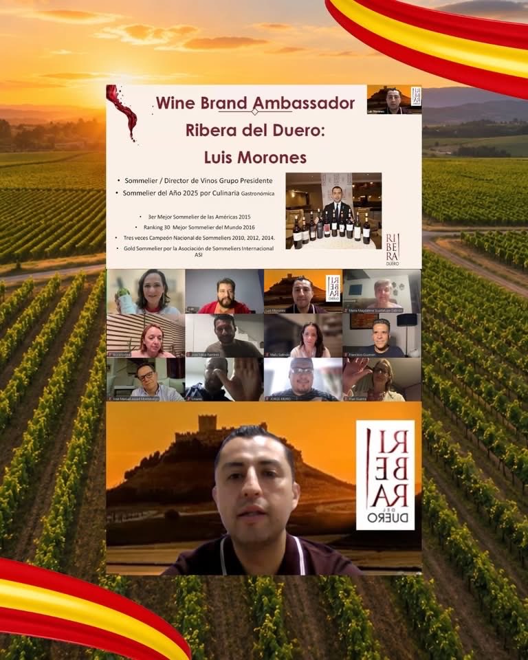 ASM_AC's tweet photo. 🍷 Una gran experiencia para la comunidad ASM junto a Luis Morones, recorriendo la historia y esencia de la DO Ribera del Duero. Una sesión exclusiva llena de aprendizaje, conversación y grandes vinos.  
Gracias a nuestros afiliados por seguir fortaleciendo la cultura del vino. https://t.co/BvZQENN2Sn