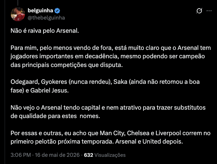 Arsenal Football Club está VIVO PRA CARALHO tweet media