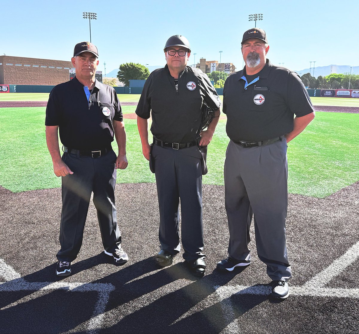 NmoaOfficials's tweet photo. 2A NMAA Baseball State Championship 
Mesilla Valley vs Hozho Academy 
Plate - Stephen Aragon
1st - Albert Boognl
3rd - Danny Acosta https://t.co/lc0diwc4fP