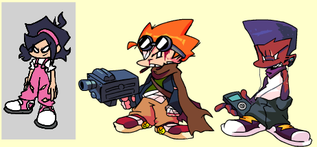 ReplayOffical's tweet photo. One of these things are not like the other... the Pico School designs for Replay are done. Designs by @Spiderstar36521 and @DahRealKeithMid. #FNF #sonicexe https://t.co/GkaEhq1WS2