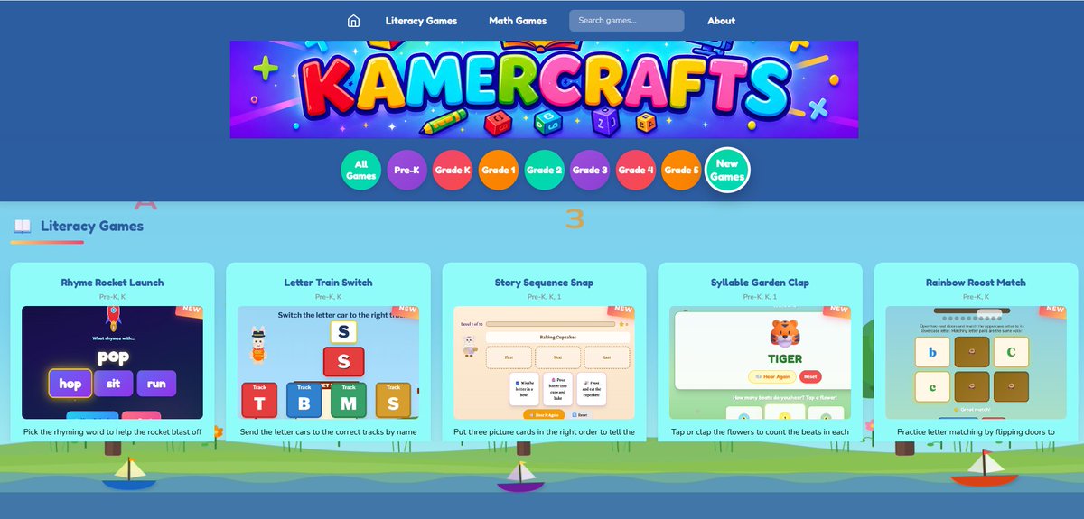 JordanKamer's tweet photo. Teachers: need skill‑building games that actually work in class?
Free, ad‑free Pre‑K–5 literacy + math games. Browser‑based, no logins.
https://t.co/nUIsI43HBd #EdTech #Teachers #ElementaryEd #GamifiedLearning #EarlyIntervention #Literacy #Math #TeacherTwitter #EduTwitter #EdTech https://t.co/b0rbwn5ihg