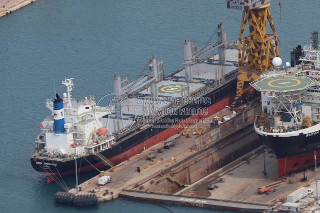 Shipguru's tweet photo. #aerialphotography of #2022built #bulker #SIDER_VANCOUVER #berthed at #palumbomaltashipyards, #frenchcreek, #grandharbourmalta - 14.05.2026 - https://t.co/nfgboxc3g3 - NO PHOTOS can be used or manipulated without our permission @worldshipsoc @ShippingMagnate @shippingdata https://t.co/d56zdnxvu7