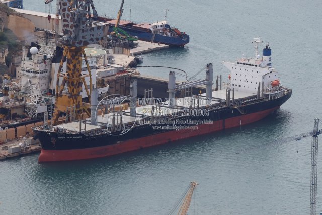 Shipguru's tweet photo. #aerialphotography of #2022built #bulker #SIDER_VANCOUVER #berthed at #palumbomaltashipyards, #frenchcreek, #grandharbourmalta - 14.05.2026 - https://t.co/nfgboxc3g3 - NO PHOTOS can be used or manipulated without our permission @worldshipsoc @ShippingMagnate @shippingdata https://t.co/d56zdnxvu7