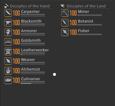 agorably's tweet photo. Omnicrafter Lex Ghost is on the scene ALONG WITH ALL HYPERTOOLS (wearing pickaxe) im so stoked to have finished this goal. 

now i get finish getting the moon mounts before finishing what remains of msq before inevitably returning to the moon to cap out my researches for each job https://t.co/thH5uz64kS