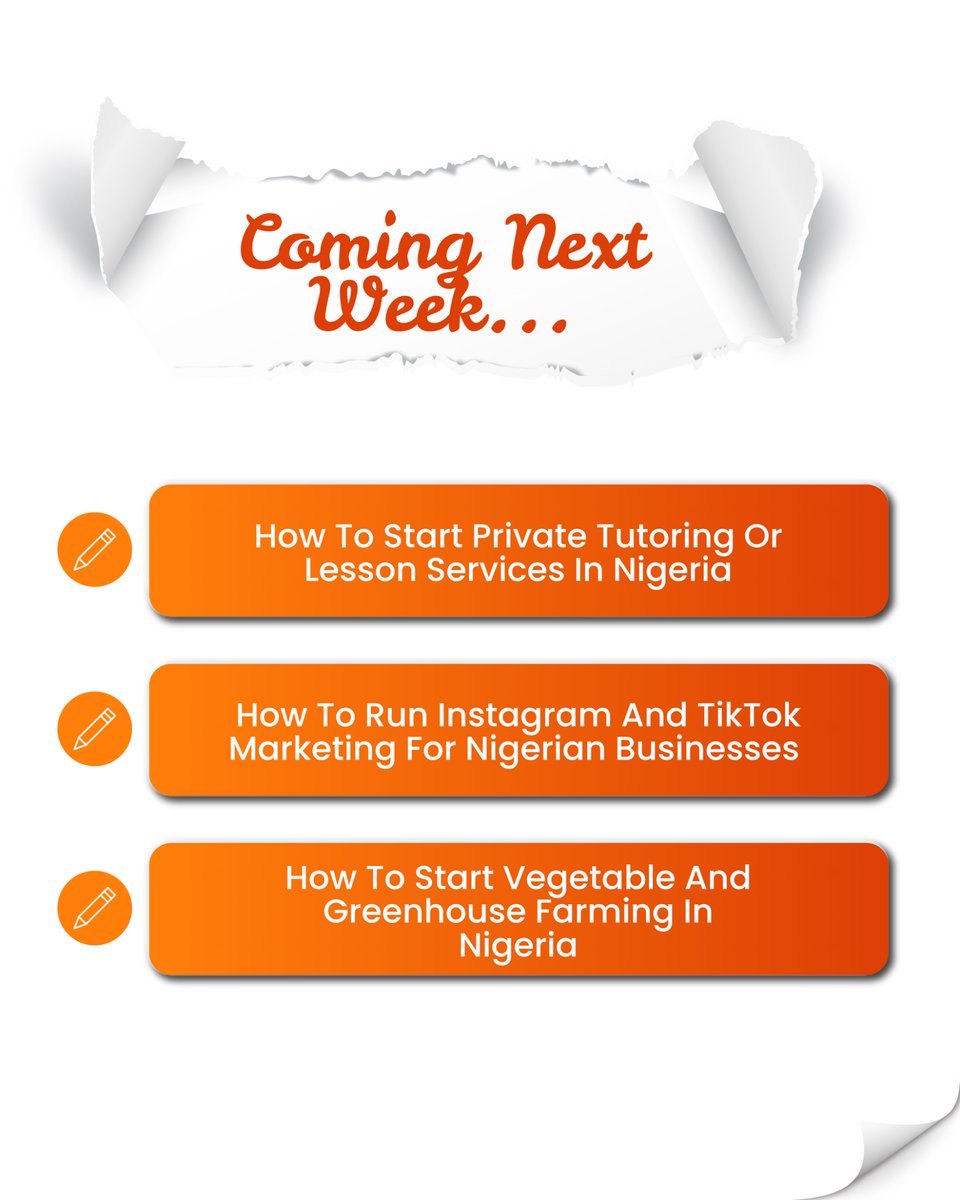 B_A_E_Marketing's tweet photo. Three business opportunities covered on BAE this week and next week we are going even harder.

See what dropped and what is coming next: https://t.co/5gLCj7xPgR

#NigeriaBusiness #Entrepreneurship https://t.co/GkQUwaFUDQ