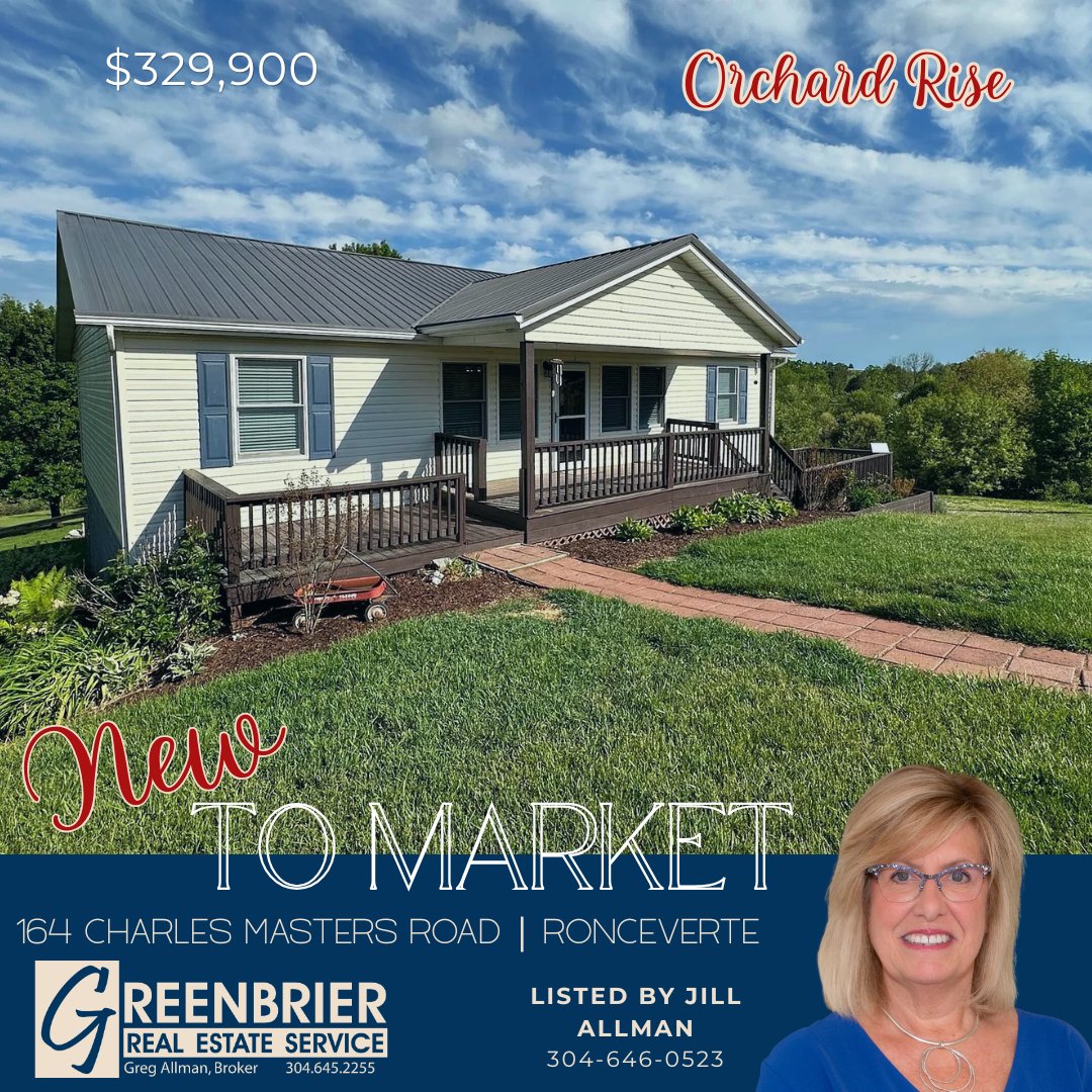 GreenbrierRES's tweet photo. 🏡🍎 Orchard Rise | New to Market 🍎🏡
3 bed | 2.5 bath on 6.9+/- acres 🌄
Mini farm ready 🐐 + fruit trees 🍑🍎 + garden space 🌱
One-level living, open layout + walk-out basement 🛠️
Porches made for mountain views ☕🌅

🔗 https://t.co/unfc18Dibh
📞 Jill Allman | 304-646-0523 https://t.co/2HrX5tgO9b