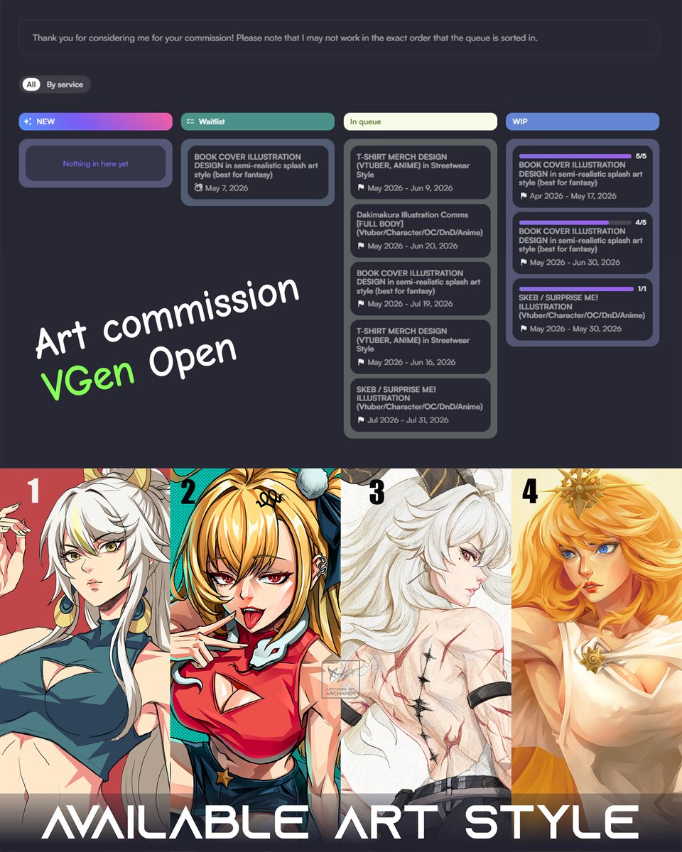 Archandy | VGen Artist | Freelance Illustrator tweet media