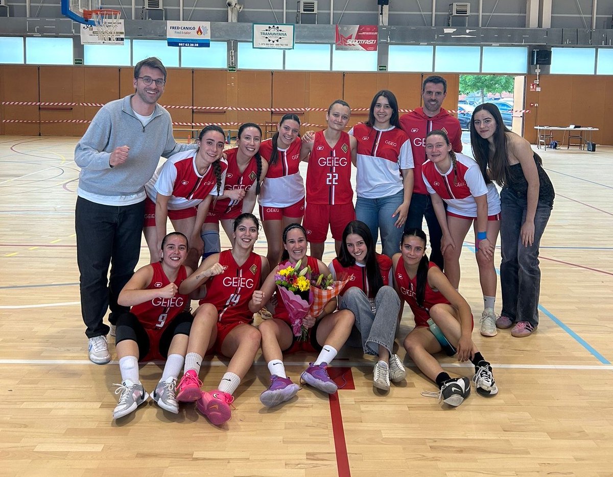 GEiEGBasquet's tweet photo. 🙌🏻 Victòria del @geieg1919 @UnioGironaACE Catalunya Telecom a la pista del UCAP (44-55)! 

🌟 Amb aquesta victòria acaben la temporada com a líders del grup 3 de la segona fase de #Sots25! Enhorabona! https://t.co/PRRhFpX6f9