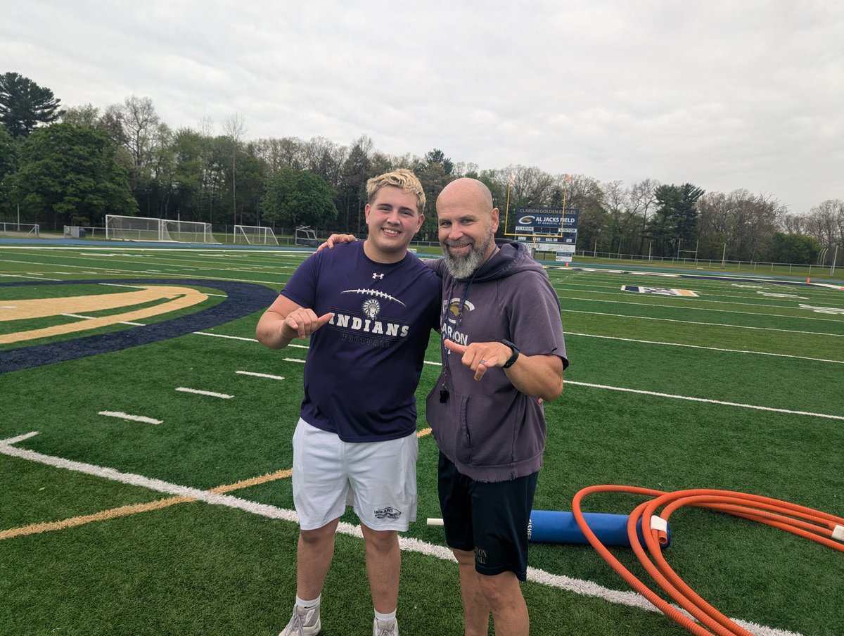 Whit1Bobby's tweet photo. Thank you to the football staff for the opportunity to compete today at @ClarionFootball Big Man camp!! I had an amazing time getting to meet everyone! I’m really looking forward to continuing to build our relationship and staying in touch moving forward!!
WINGS UP!!!

@CoachPersing @ChadStumhofer @mburrows1_mark @HagerNation