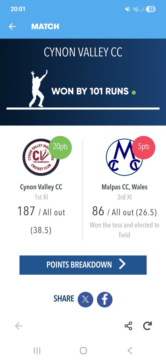 Cynon Valley Wanderers CC tweet media