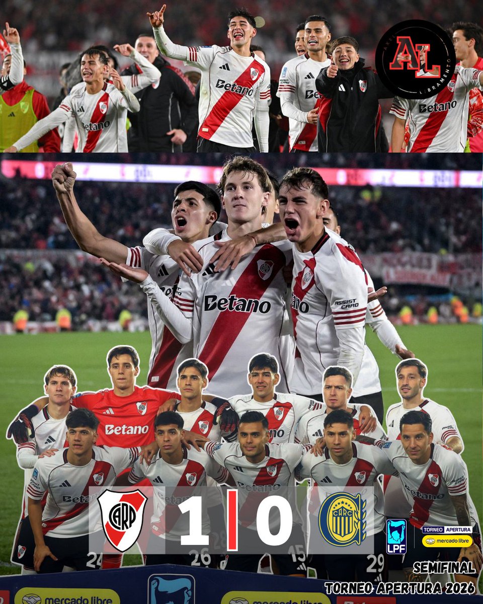 AxelLibramento's tweet photo. 𝐀 𝐋𝐀 𝐅𝐈𝐍𝐀𝐋 🏆

✅️ River le ganó a Rosario Central y a todos los demás detrás de Di María y jugará la definición del Torneo Apertura 2026 ante Belgrano o Argentinos Juniors 
⚽️ Gol de Colidio de penal
🚨 Grave lesión de Driussi y Moreno también salió con una molestia https://t.co/0coBI3VG1j