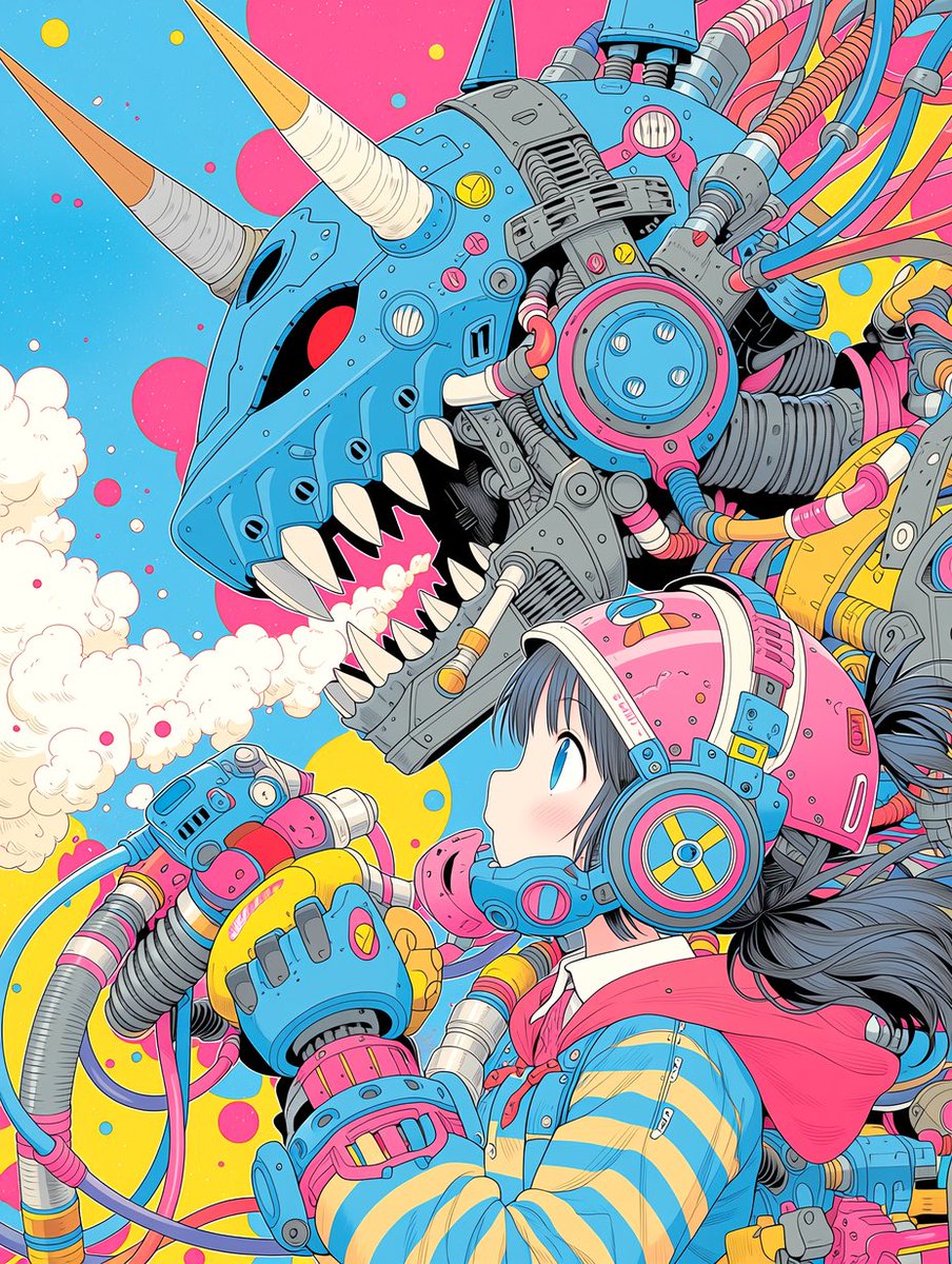 イラスト　アート　「FLAT NOSE」 No.11 Post by POiBLACK on X: #AIイラスト