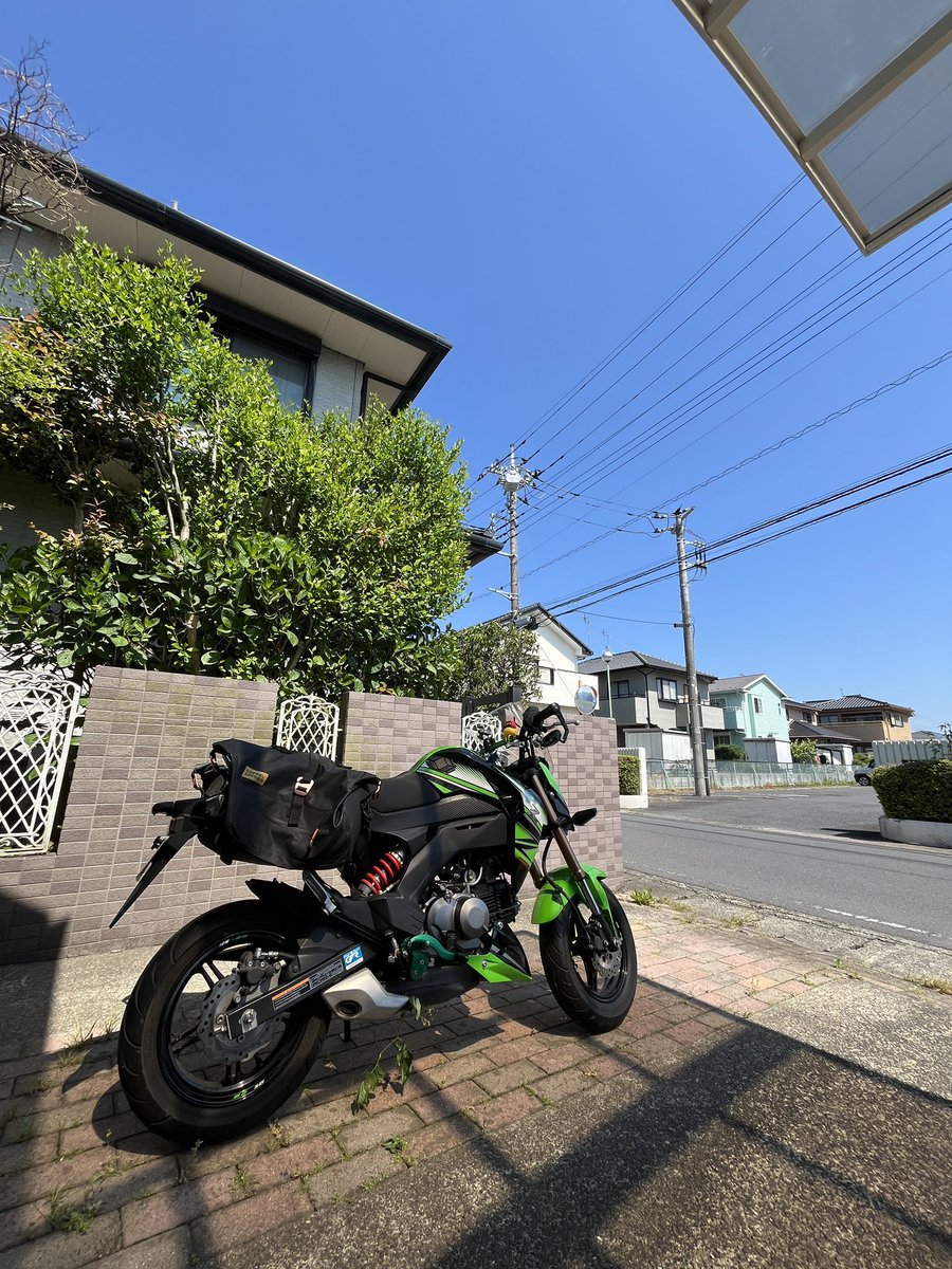 とりあえず朝んぽに出掛けてみたんだけど、すでに暑い🫠 #z125pro