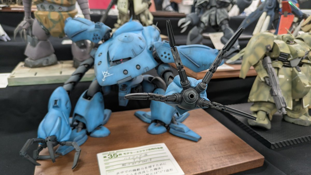 CO_STAR_Factory's tweet photo. #近藤版
＃静岡ホビーショー2026
大迫力の1/100スケール (⁠ʘ⁠ᗩ⁠ʘ⁠’⁠)
近藤版ハイゴック
気合と熱意が溢れ出てます😭 https://t.co/y78xRoVVOg