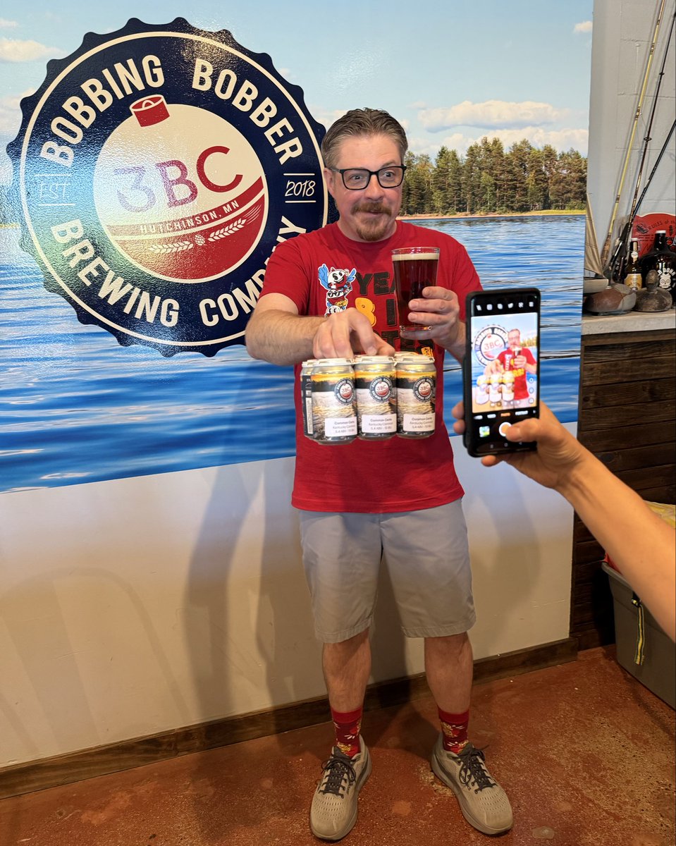 BeerGuys's tweet photo. Enjoyed the day celebrating the 8th anniversary at Bobbing Bobber Brewing (3BC) in Hutchinson MN. Congrats to Dan (pictured), Lane (head brewer) and Mark… continued success! https://t.co/sJOpwidBUZ