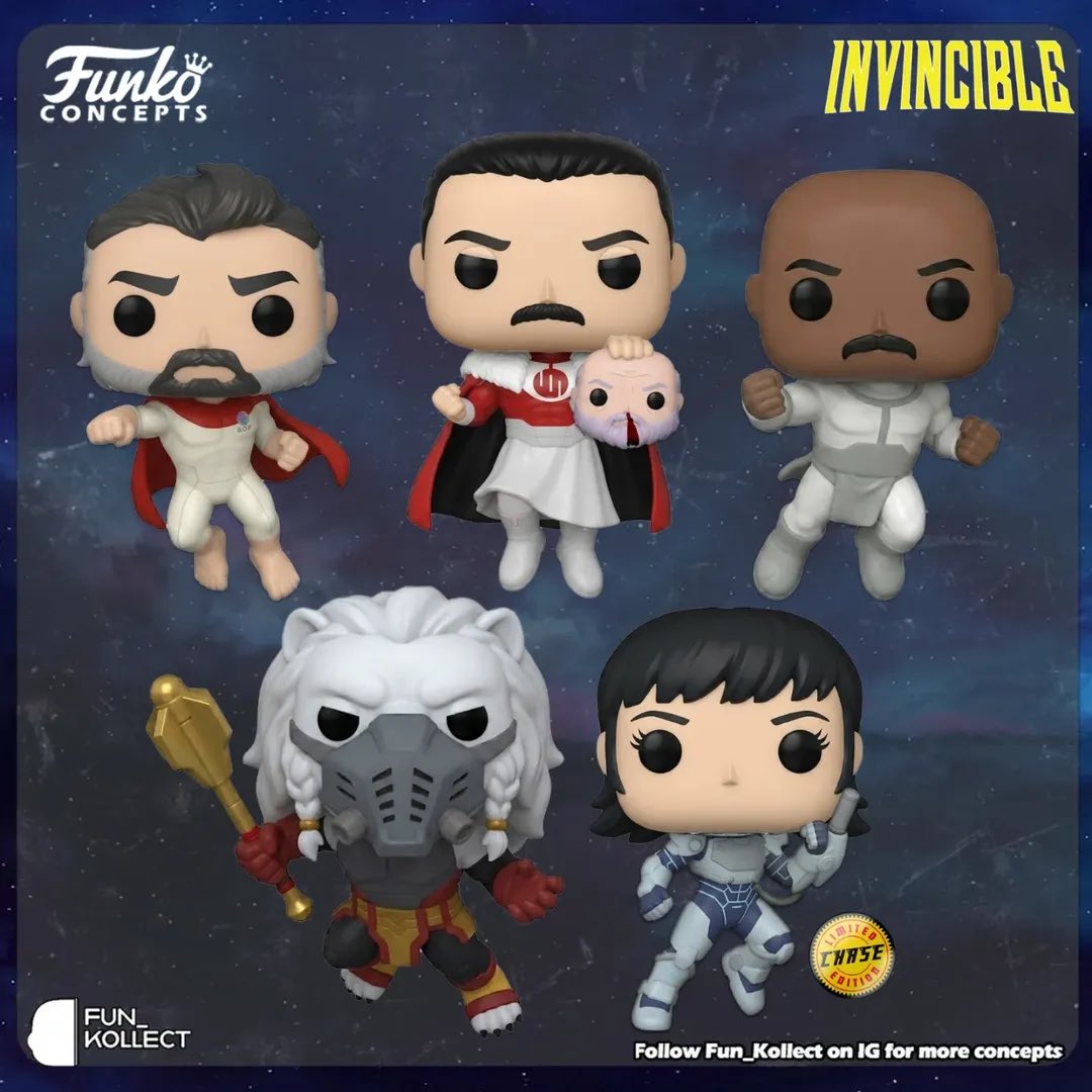 Invincible Season 4 [Wave 3] concepts by @fun_kollect (IG)! #Funko # ...