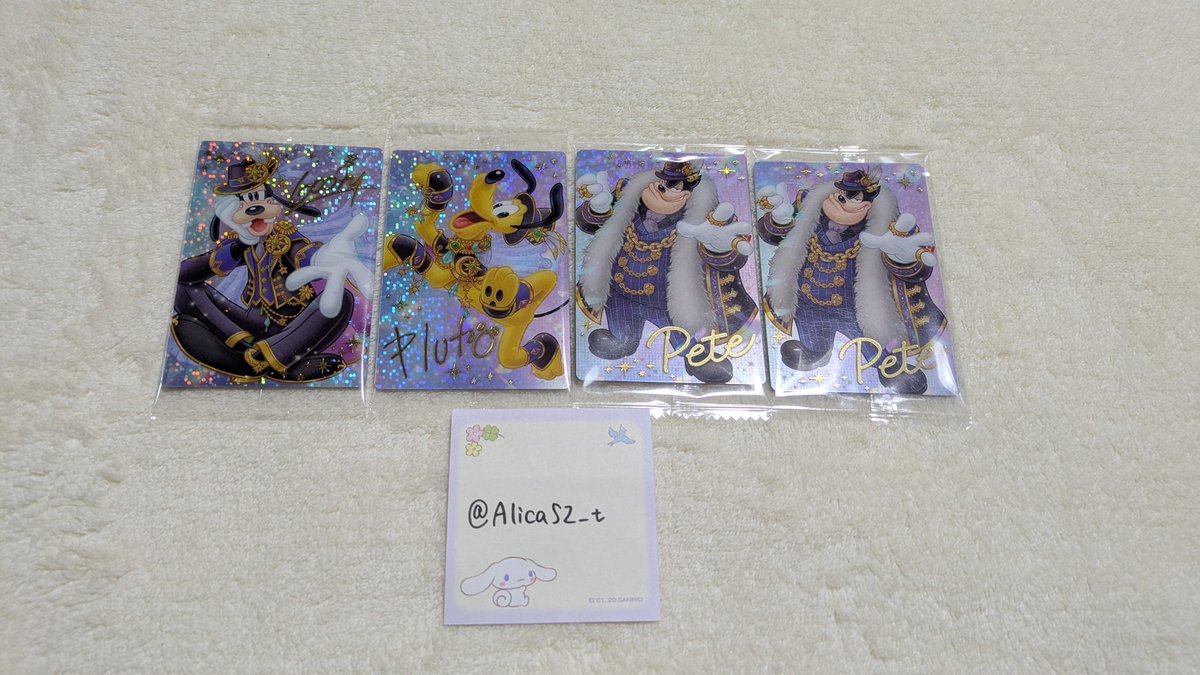 AlicaS2_t's tweet photo. 【交換・譲渡】ディズニーウエハース第1弾
SP
譲)グーフィー、プルート、ピート
求)チップ
郵送での交換希望です。
ピートのみ150円+送料でお譲り可。 https://t.co/oukIP3bgKo