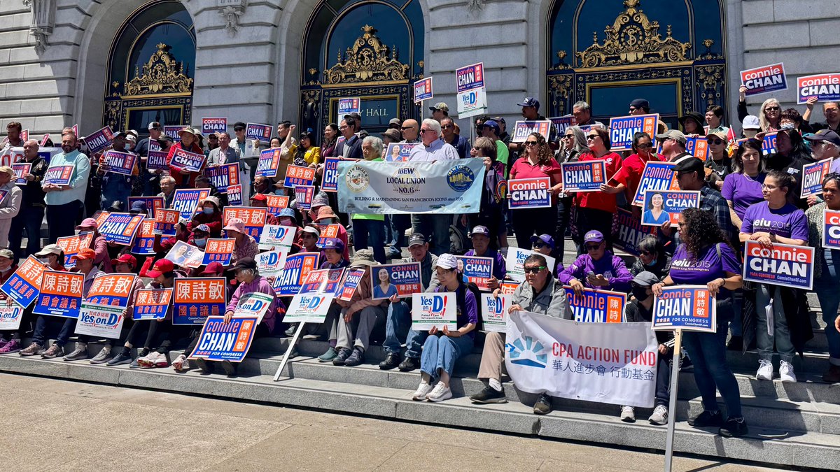 UniteHereL2's tweet photo. It's time to VOTE! ✊🗳️ Connie Chan is running for Congress to fight for our union and all of SF's working families in Washington DC!

Fill out your ballot and put it in a mailbox or ballot drop box TODAY. https://t.co/3UCAsmFx6X