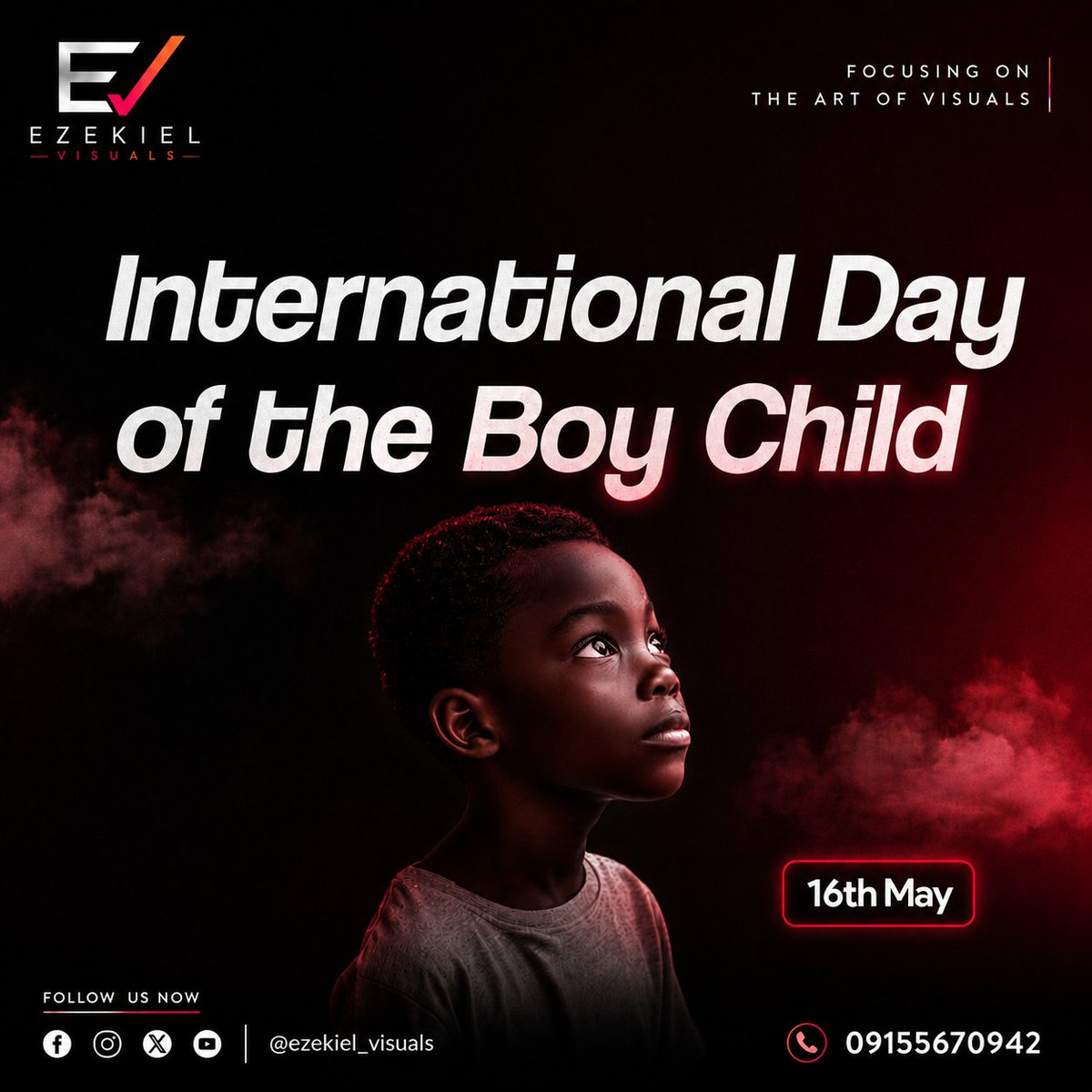 EzekielVisuals's tweet photo. Every boy deserves a world where his dreams are valid, his voice is heard, and his potential is limitless.
​Today, we celebrate the resilience, brilliance, and future of the boy child. https://t.co/36vbqGXbxt