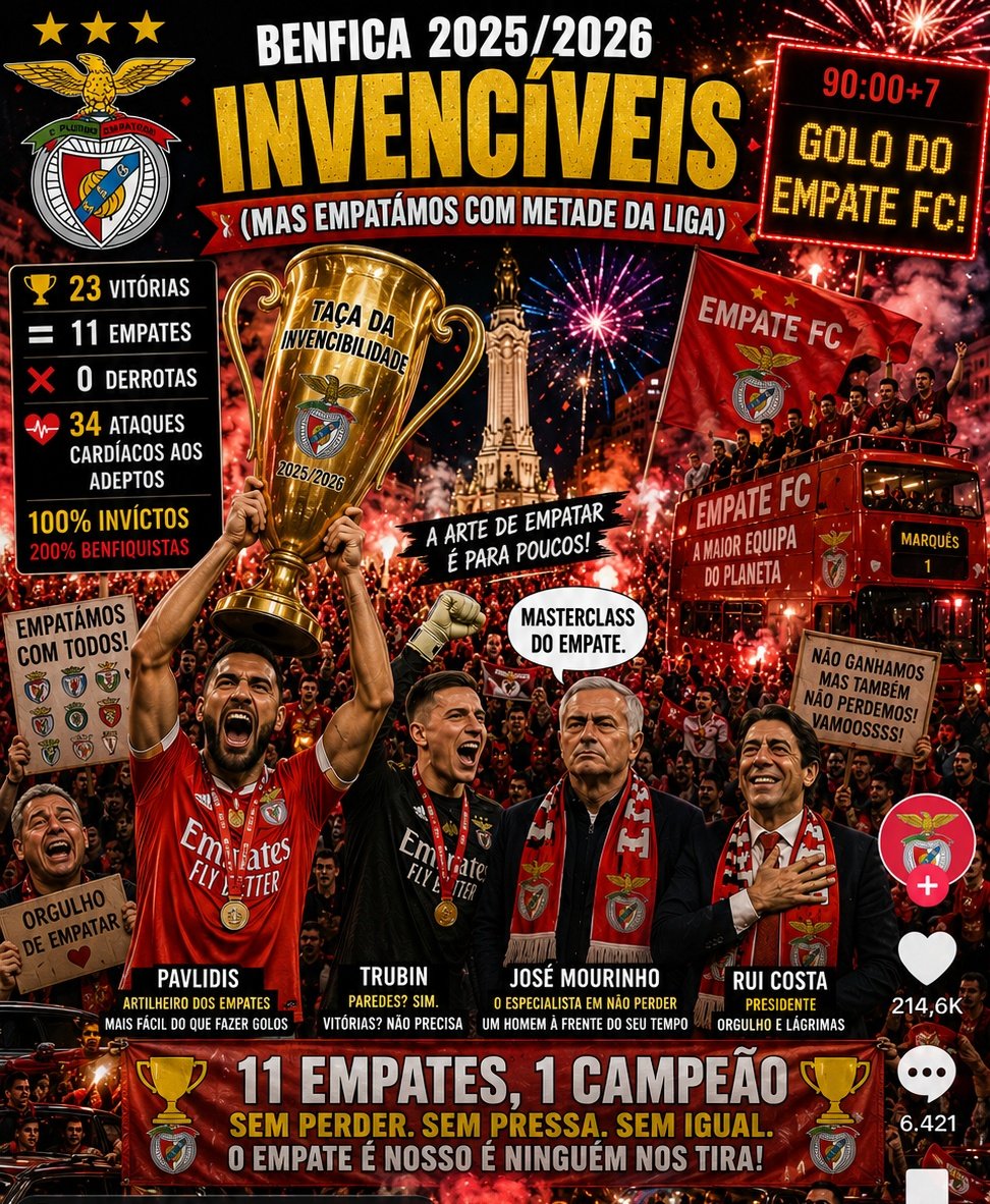 memessemfiltrox's tweet photo. 23 vitórias 🤝 11 empates 🤝 0 derrotas 😭🏆
Mourinho reinventou o futebol.
Empatar também é competir. 🔥
#Benfica #SLB #LigaPortugal #PrimeiraLiga #Mourinho  #RuiCosta  #MarquêsDePombal #FutebolTuga #FutebolPortuguês #MemesPortugal #Benfiquistas #Glorioso #XPortugal #Meme https://t.co/GcpvUjcwRK