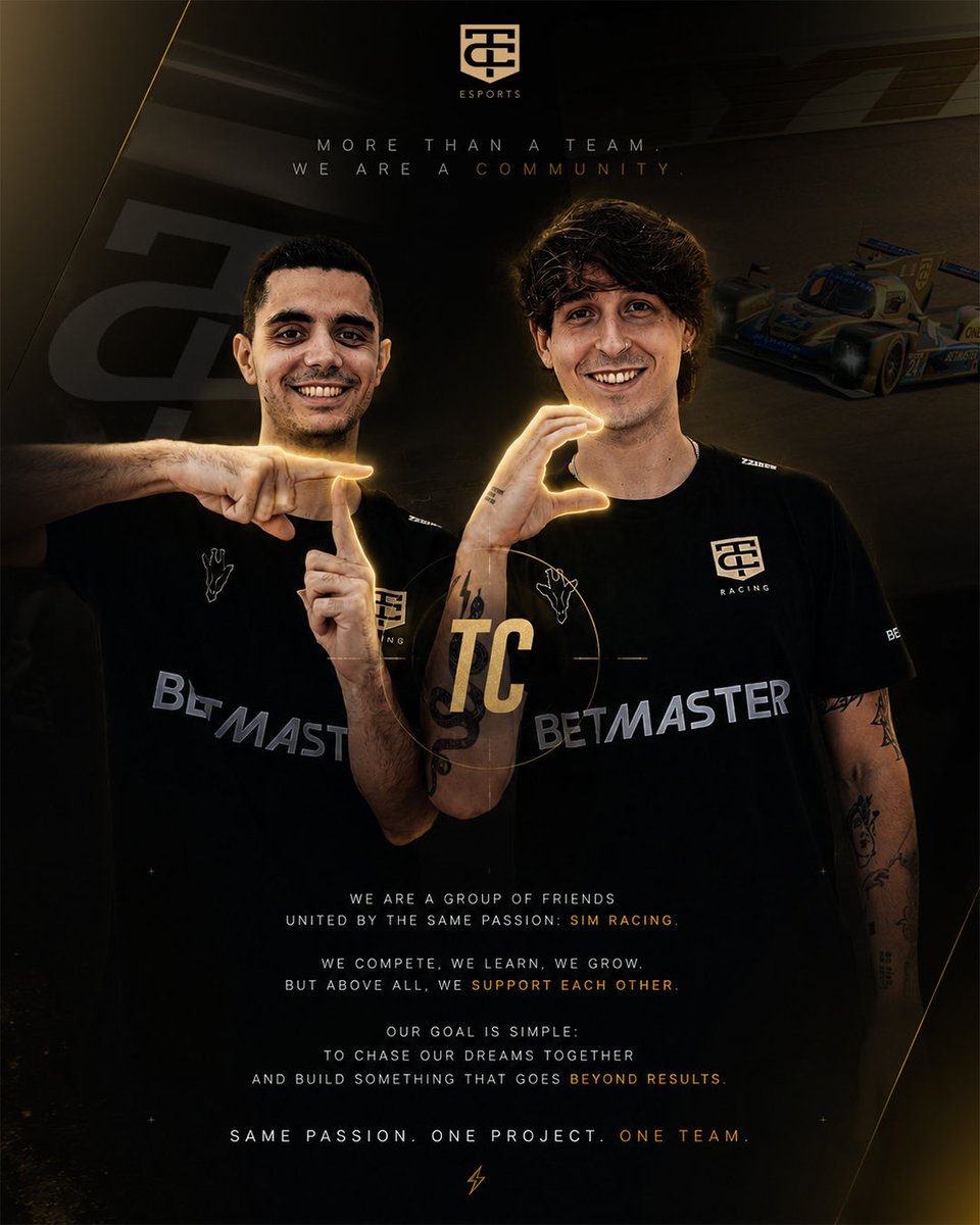 ThibautEsports's tweet photo. More than a team, a family driven by the same passion. We race together, grow together, and push beyond limits together⚡ Same vision. Same hunger. We are TC!

#TCEsports https://t.co/FR2LnkjWk0