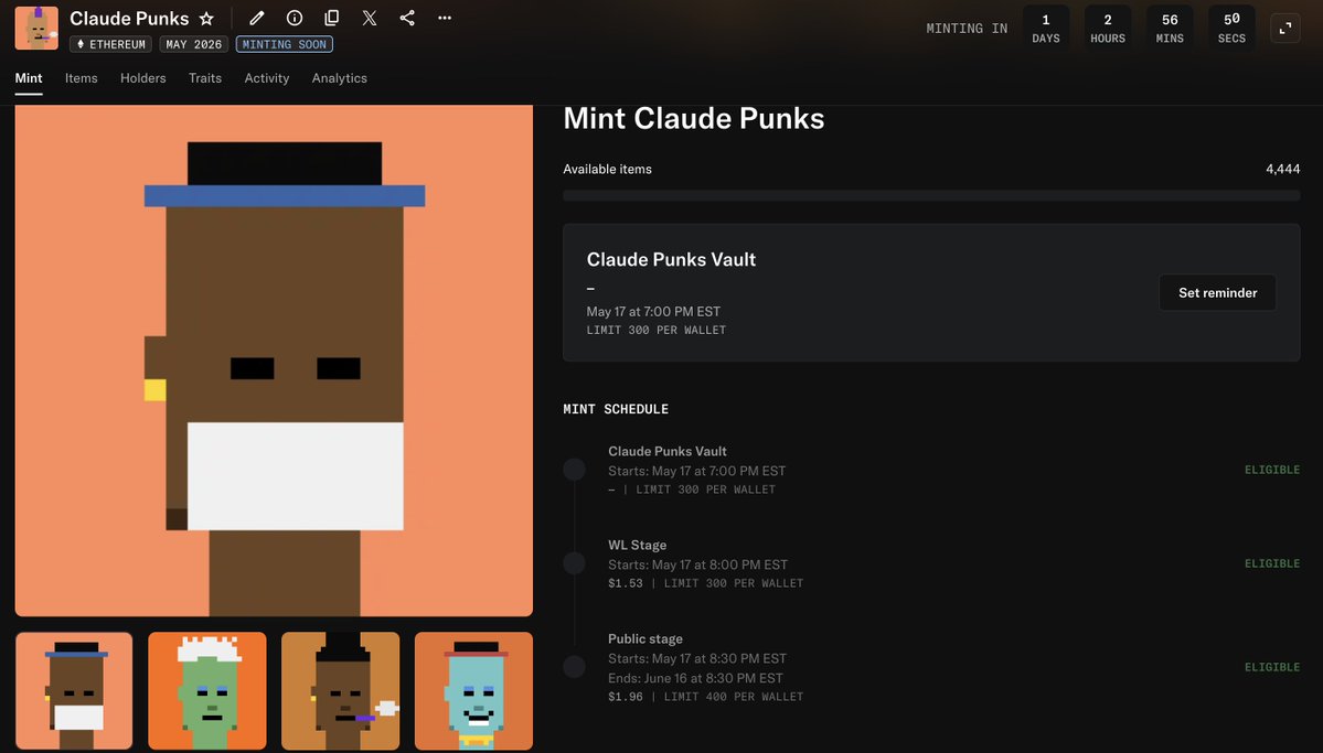 Claude Punks tweet media